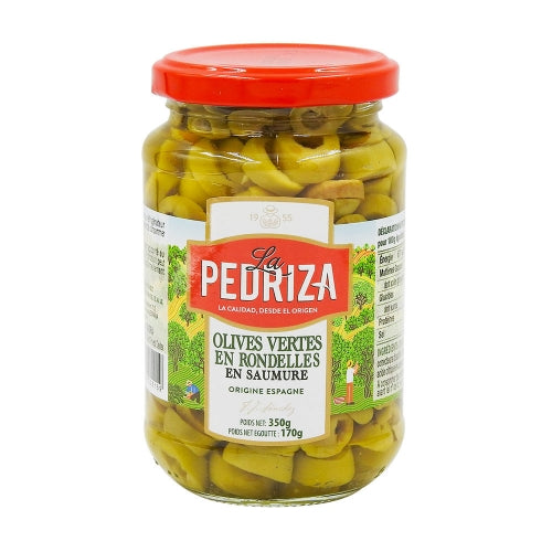 Olives verte en rondelle 350g - La Pedriza