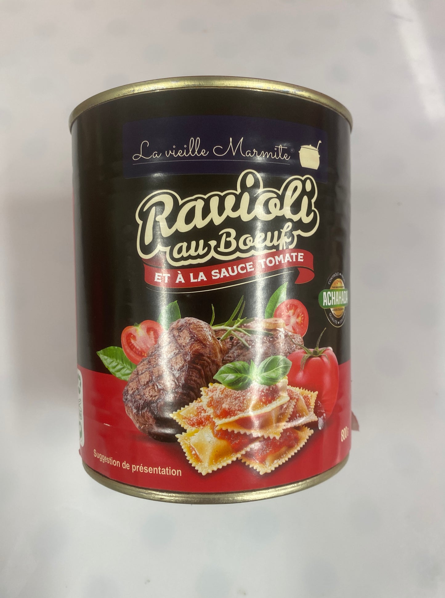 Ravioli Pur Boeuf 800g - Achahada