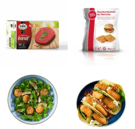 Tous les aliments surgelés