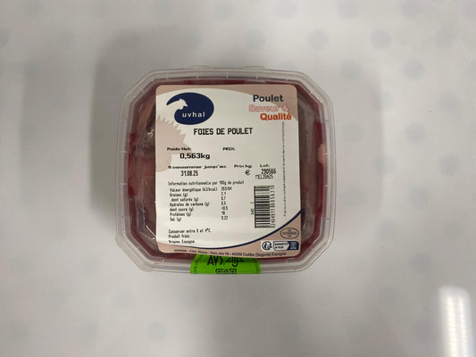 Foie de volaille AVS en barquette - 500g